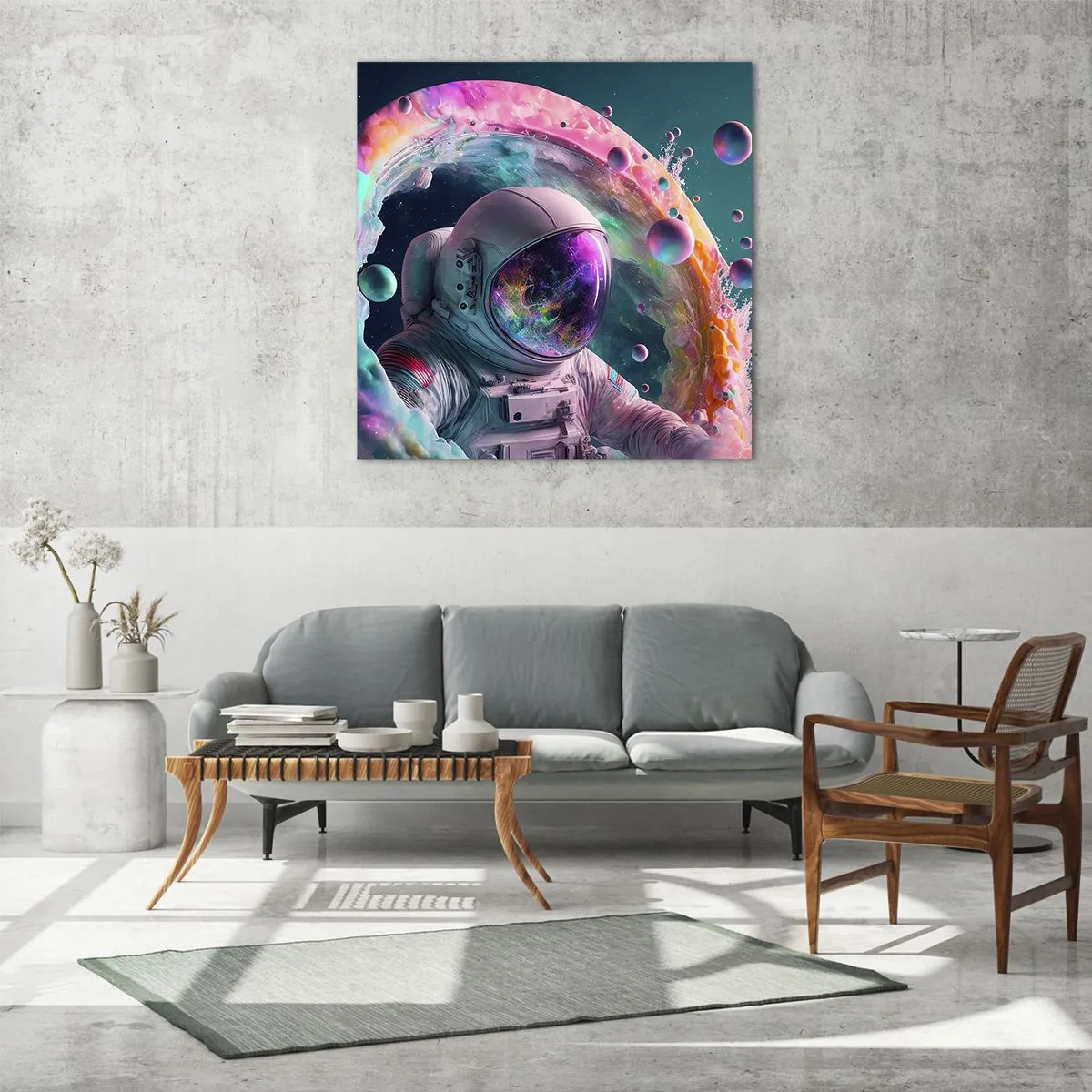 Obraz na skle - Hvězdná brána - 30x30 cm