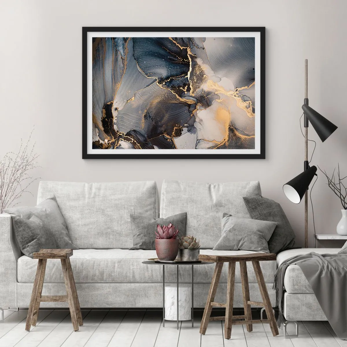 Plakát v černém rámu - Život kamene - 70x50 cm