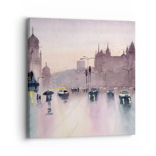 Obraz na plátně - V deštivém oparu - 40x40 cm