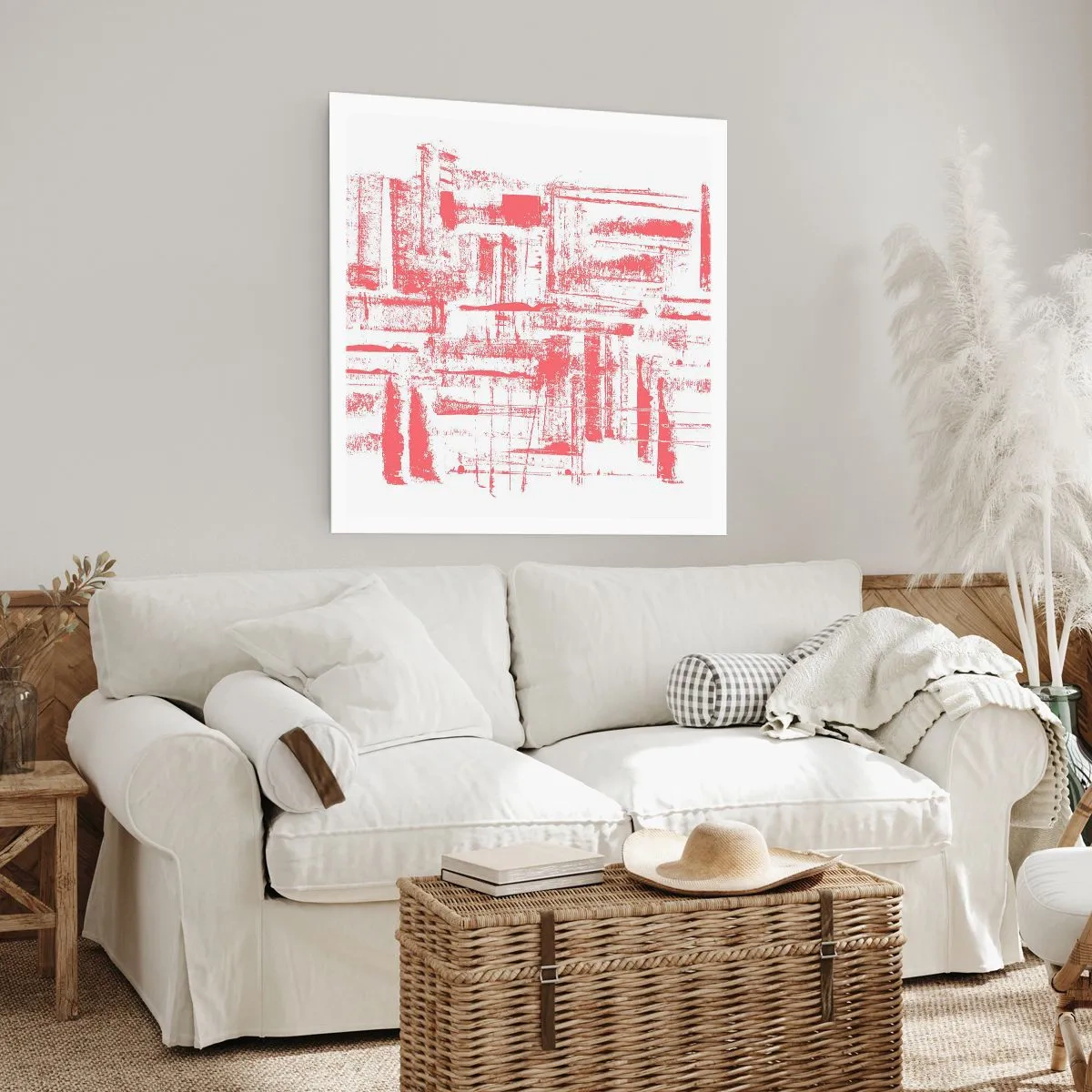 Plakát - Červené město - 30x30 cm