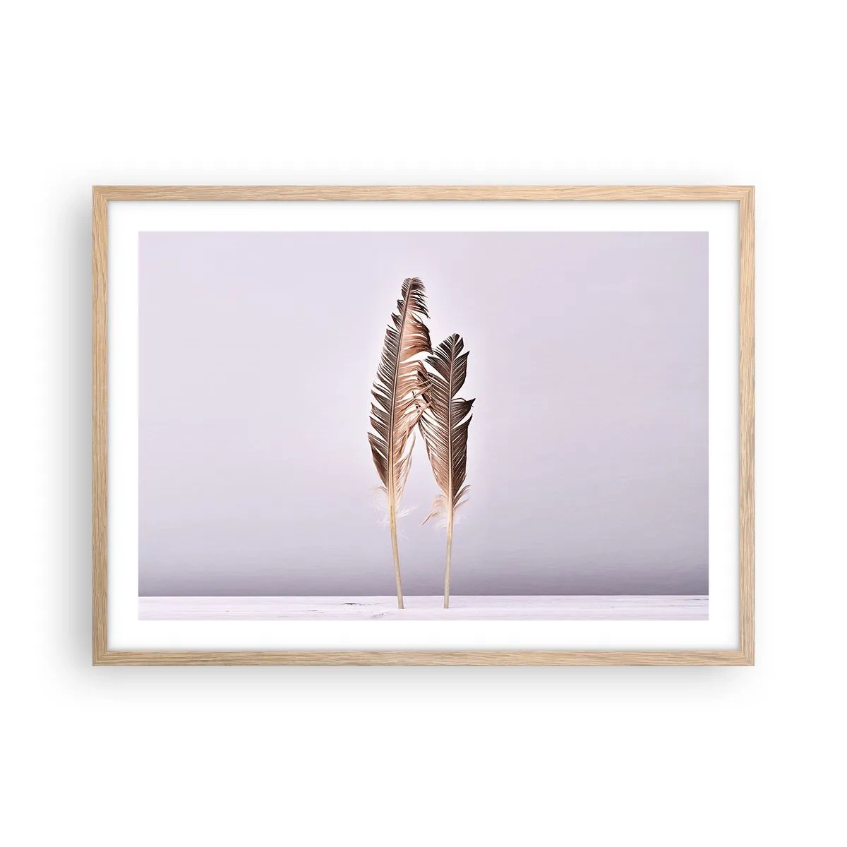 Plakát v rámu světlý dub - Proti nicotě - 70x50 cm