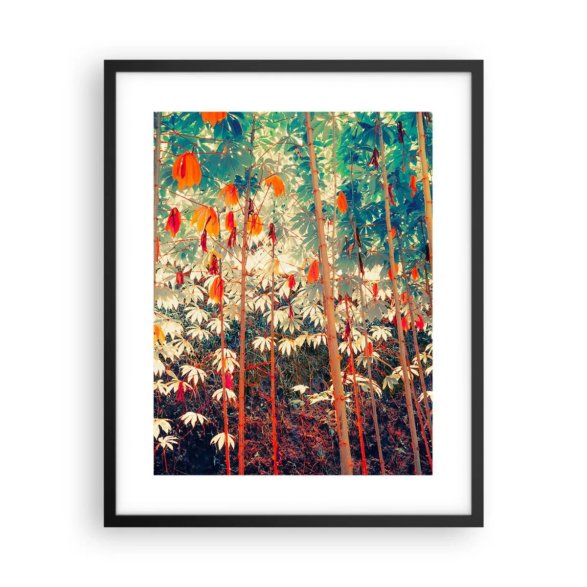 Plakát v černém rámu - Tajný život listů - 40x50 cm