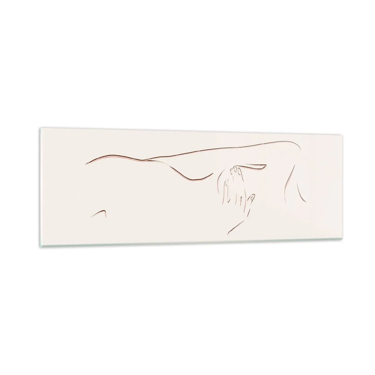 Obraz na skle - Tvar touhy - 90x30 cm