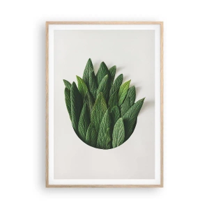 Plakát v rámu světlý dub - Neukojitelná zvědavost - 70x100 cm