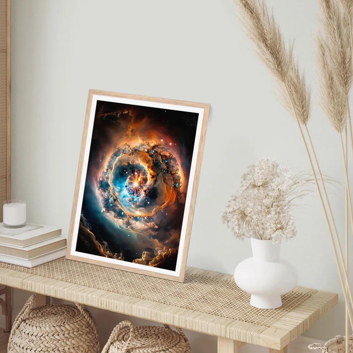 Plakát v rámu světlý dub - Začátek - 61x91 cm