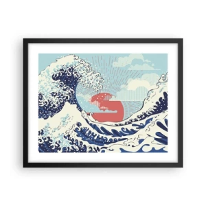 Plakát v černém rámu - Z japonských inspirací - 50x40 cm
