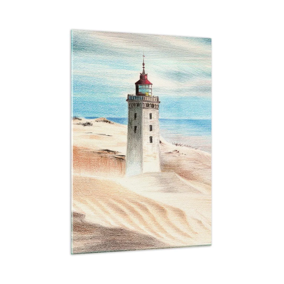 Obraz na skle - Vždy hledí na moře - 50x70 cm