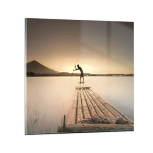 Obraz na skle - Před odpočinkem - 30x30 cm