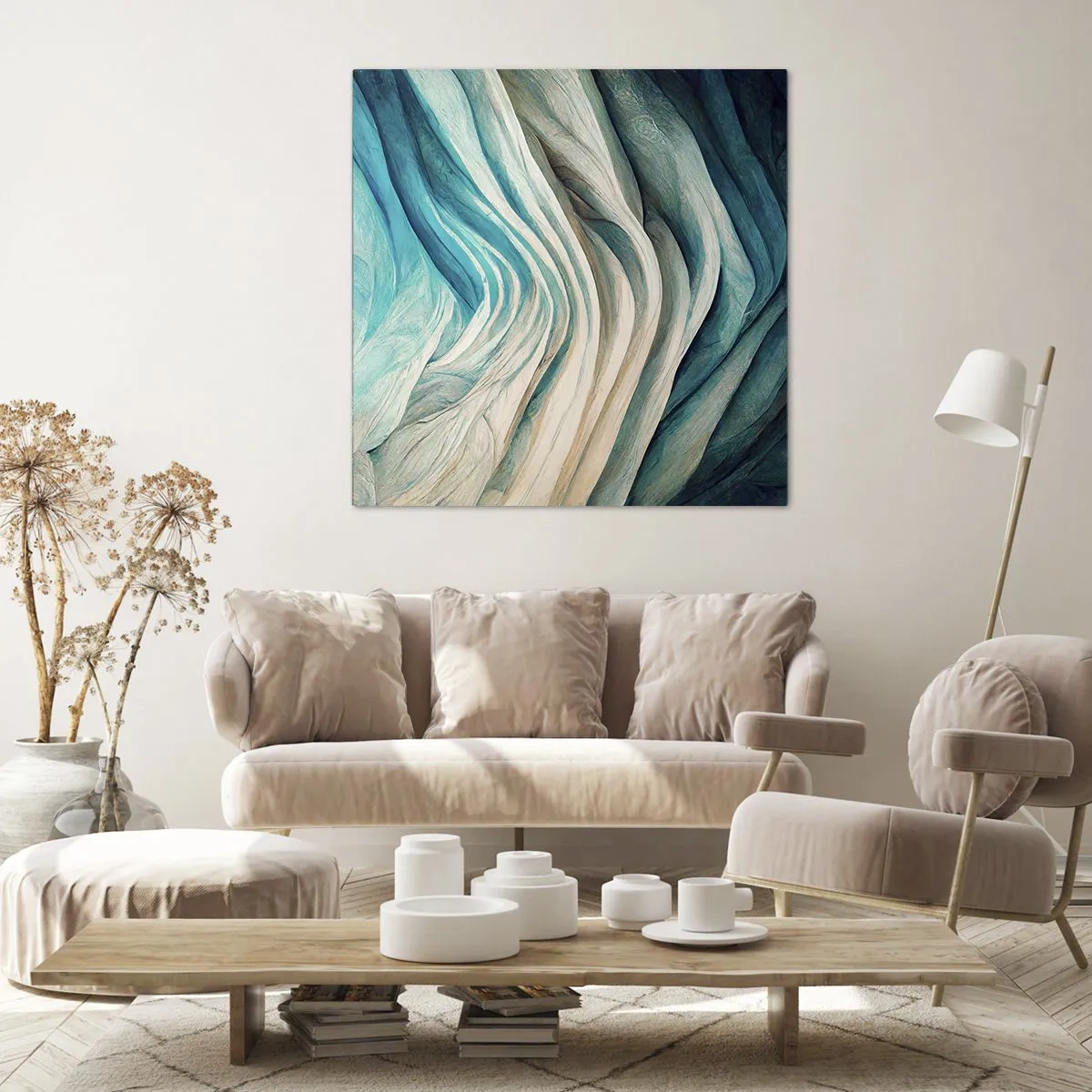 Obraz na plátně - Modrá neukojitelnost - 60x60 cm