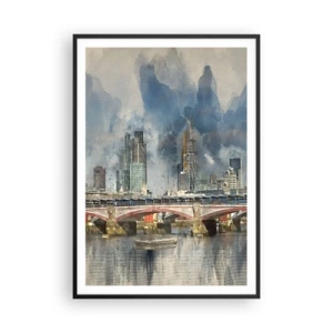 Plakát v černém rámu - Londýn v celé své kráse - 70x100 cm
