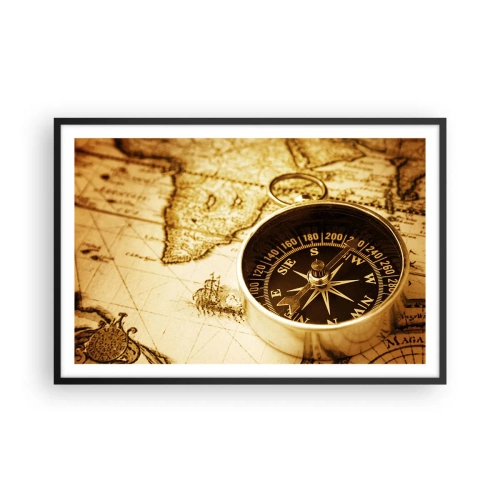 Plakát v černém rámu - Na východ nebo na západ? - 91x61 cm