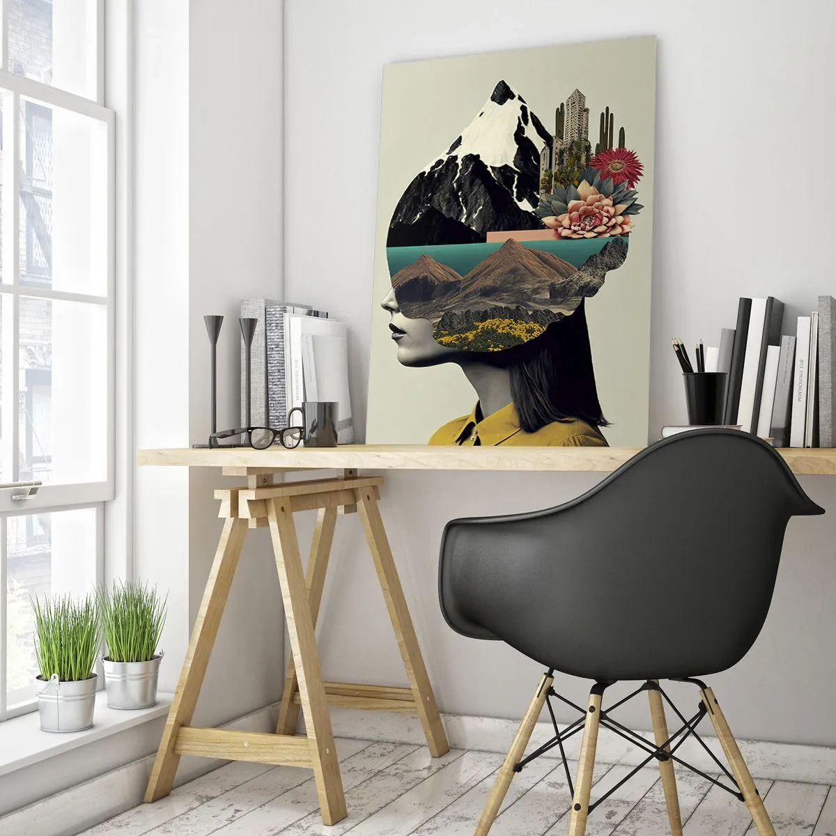 Obraz na skle - Žena – vždy tajemství - 50x70 cm