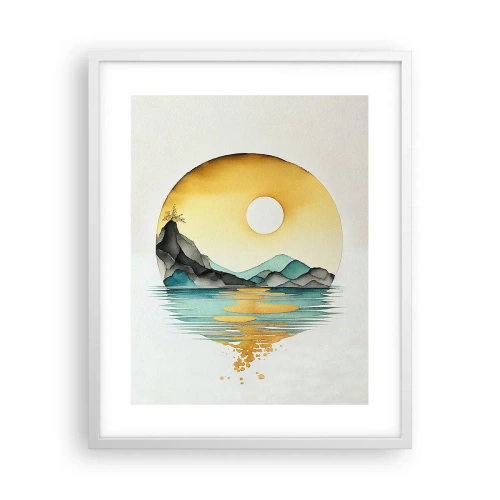 Plakát v bílém rámu - V kruhu krásy - 40x50 cm