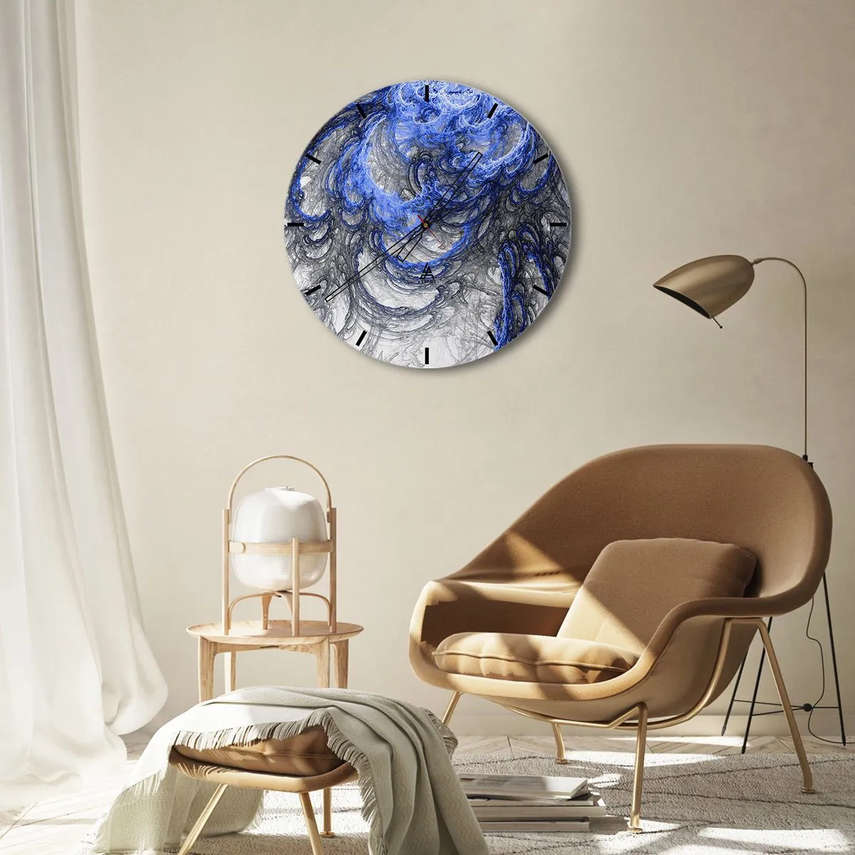 Nástěnné hodiny - Zrod vlny - 40x40 cm