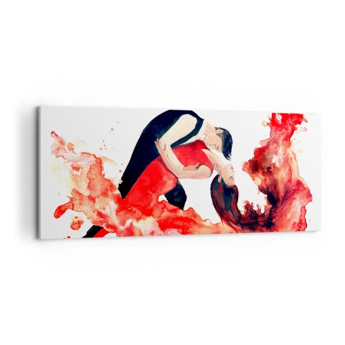 Obraz na plátně - Tango - smyslná vlna - 100x40 cm