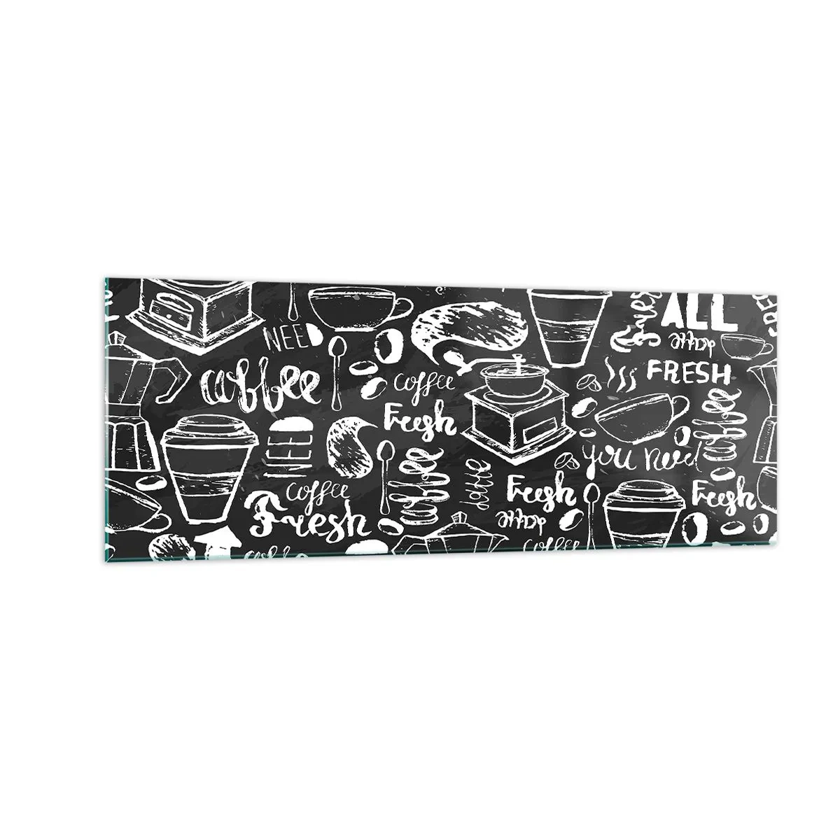 Obraz na skle - All you need is… - 140x50 cm
