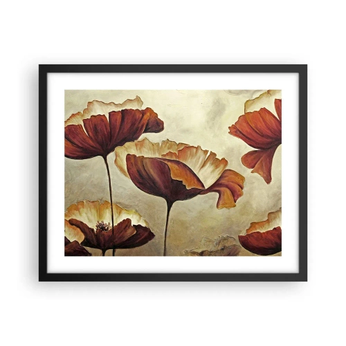 Plakát v černém rámu - Lán louky - 50x40 cm