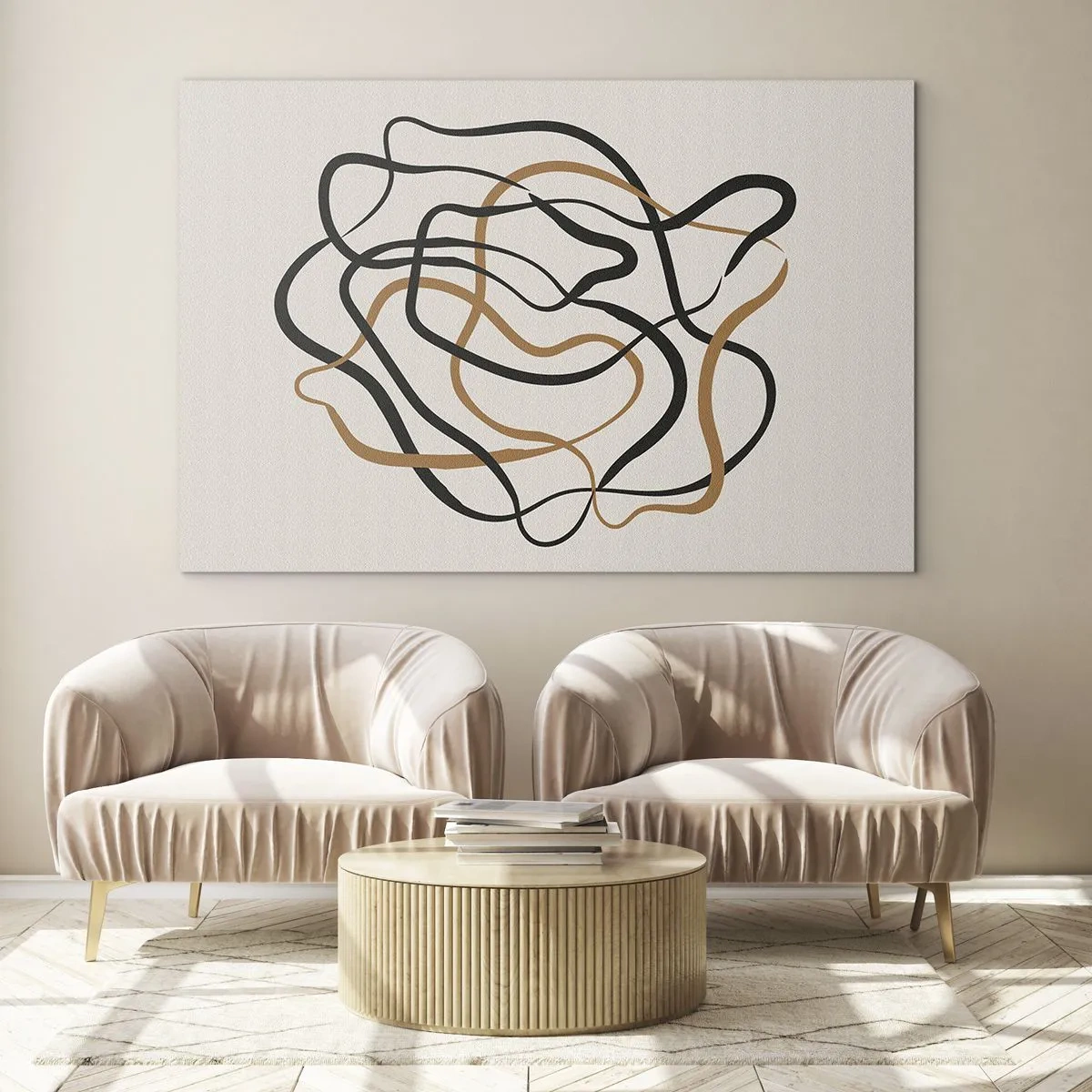 Obraz na skle - Všechno se pokroutilo - 100x70 cm