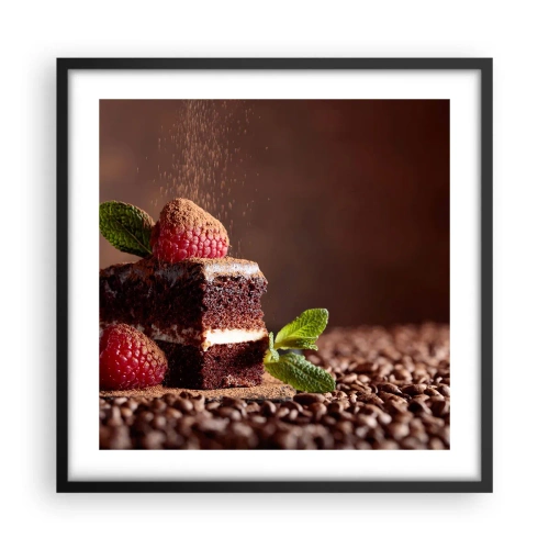 Plakát v černém rámu - Život je sladký - 50x50 cm