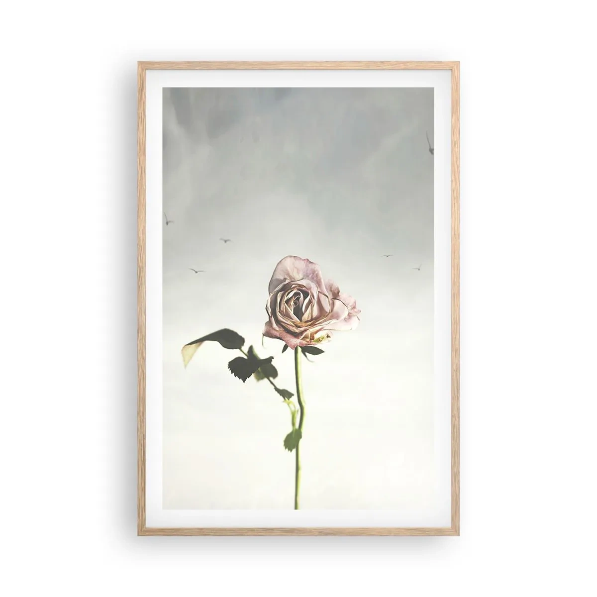 Plakát v rámu světlý dub - Vítání jara - 61x91 cm