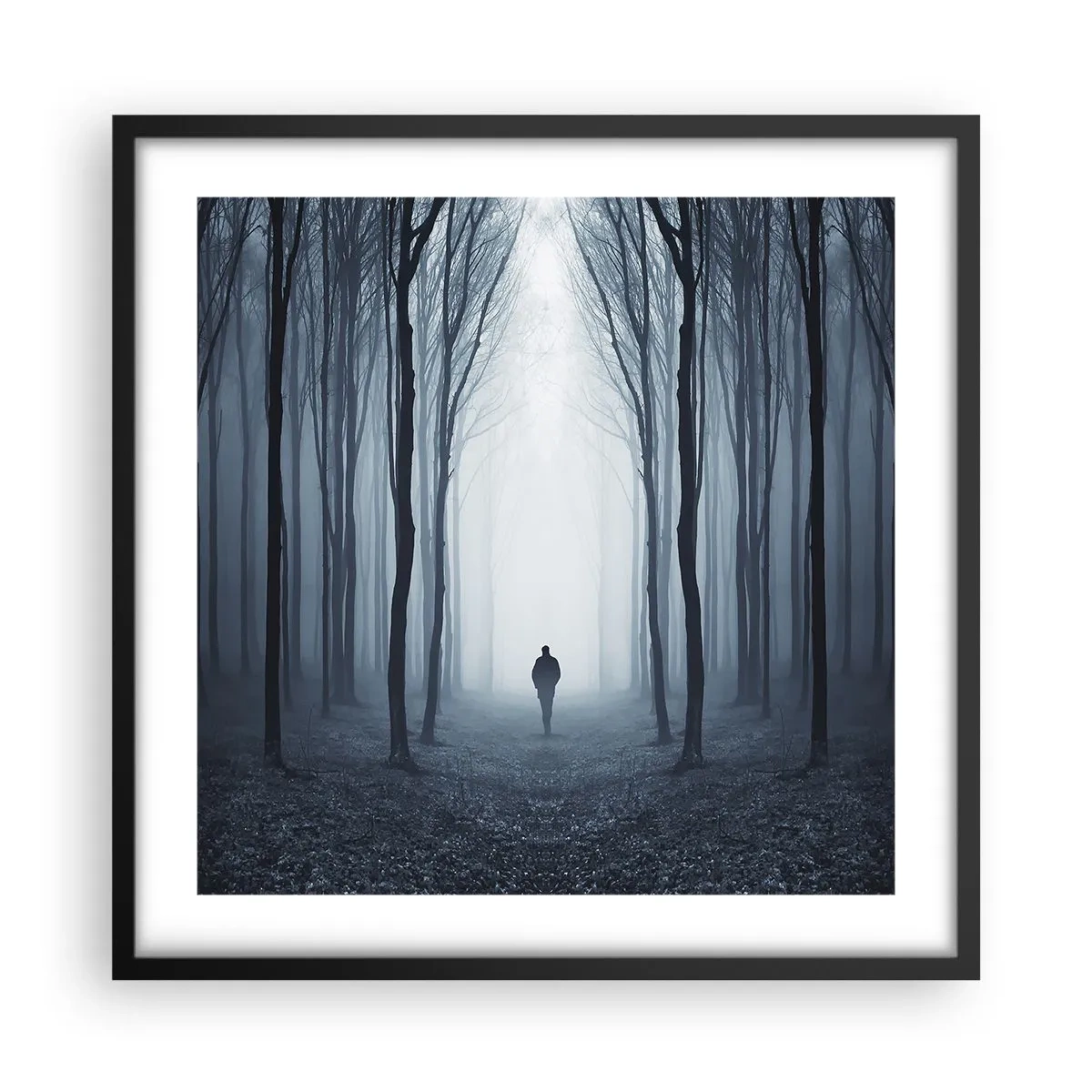 Plakát v černém rámu - A všechno jednoduché a jasné - 50x50 cm