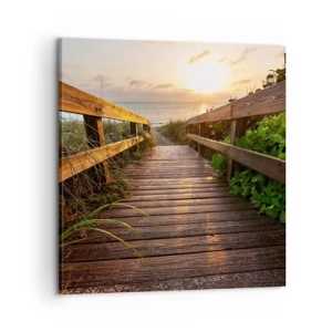 Obraz na plátně - A přímo ke břehu - 60x60 cm