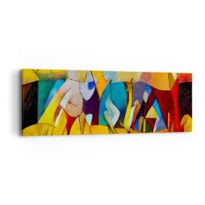 Obraz na plátně - Slunce - život - radost - 90x30 cm