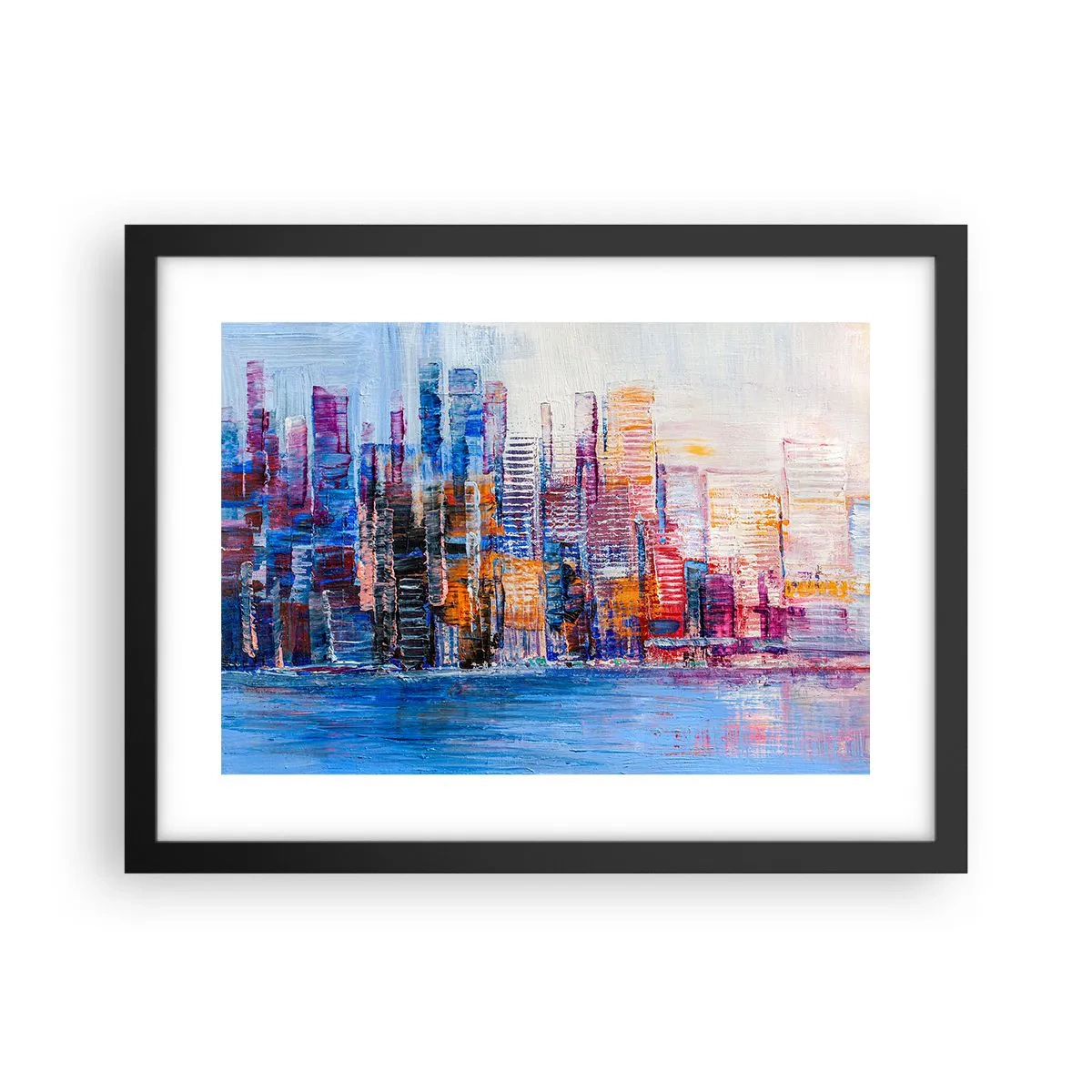 Plakát v černém rámu - Radostná metropole - 40x30 cm