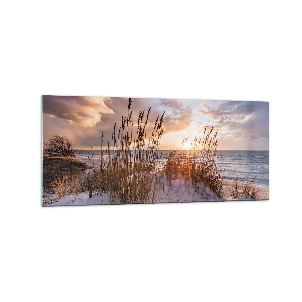 Obraz na skle - Rozloučení se sluncem a větrem - 120x50 cm