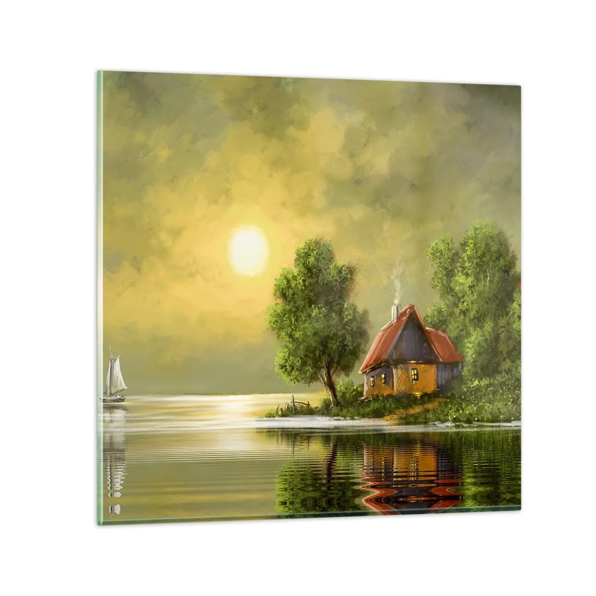 Obraz na skle - Krásně, jako z obrázku - 40x40 cm