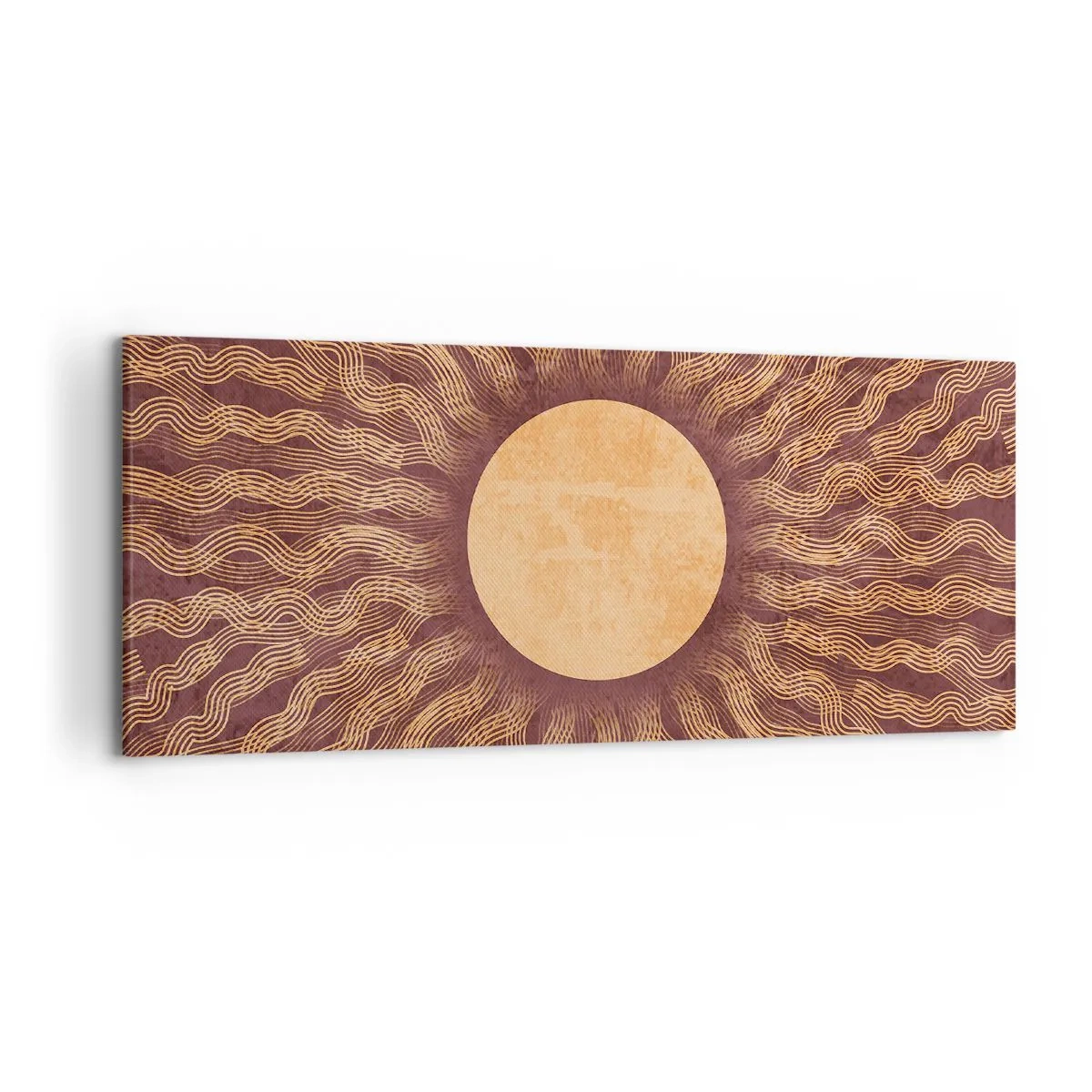 Obraz na plátně - Ikona slunce - 120x50 cm