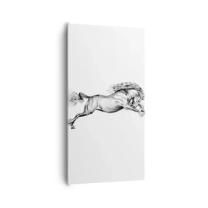 Obraz na plátně - Zastavený v cvalu - 65x120 cm