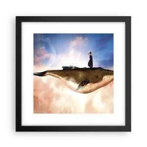 Plakát v černém rámu - Surrealistická cesta - 30x30 cm