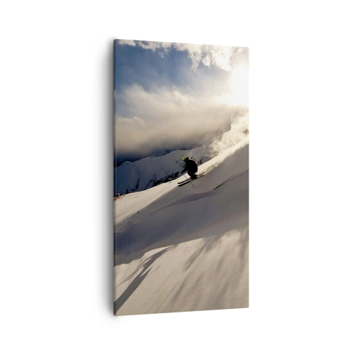 Obraz na plátně - Přijatá výzva hor - 55x100 cm