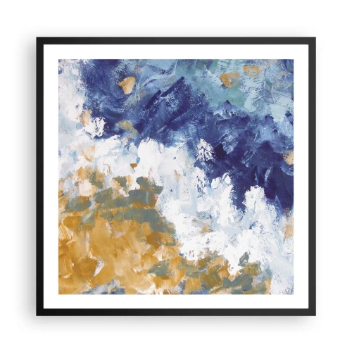 Plakát v černém rámu - Tanec živlů - 60x60 cm