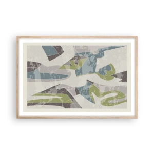 Plakát v rámu světlý dub - Kompozice za sklem - 91x61 cm