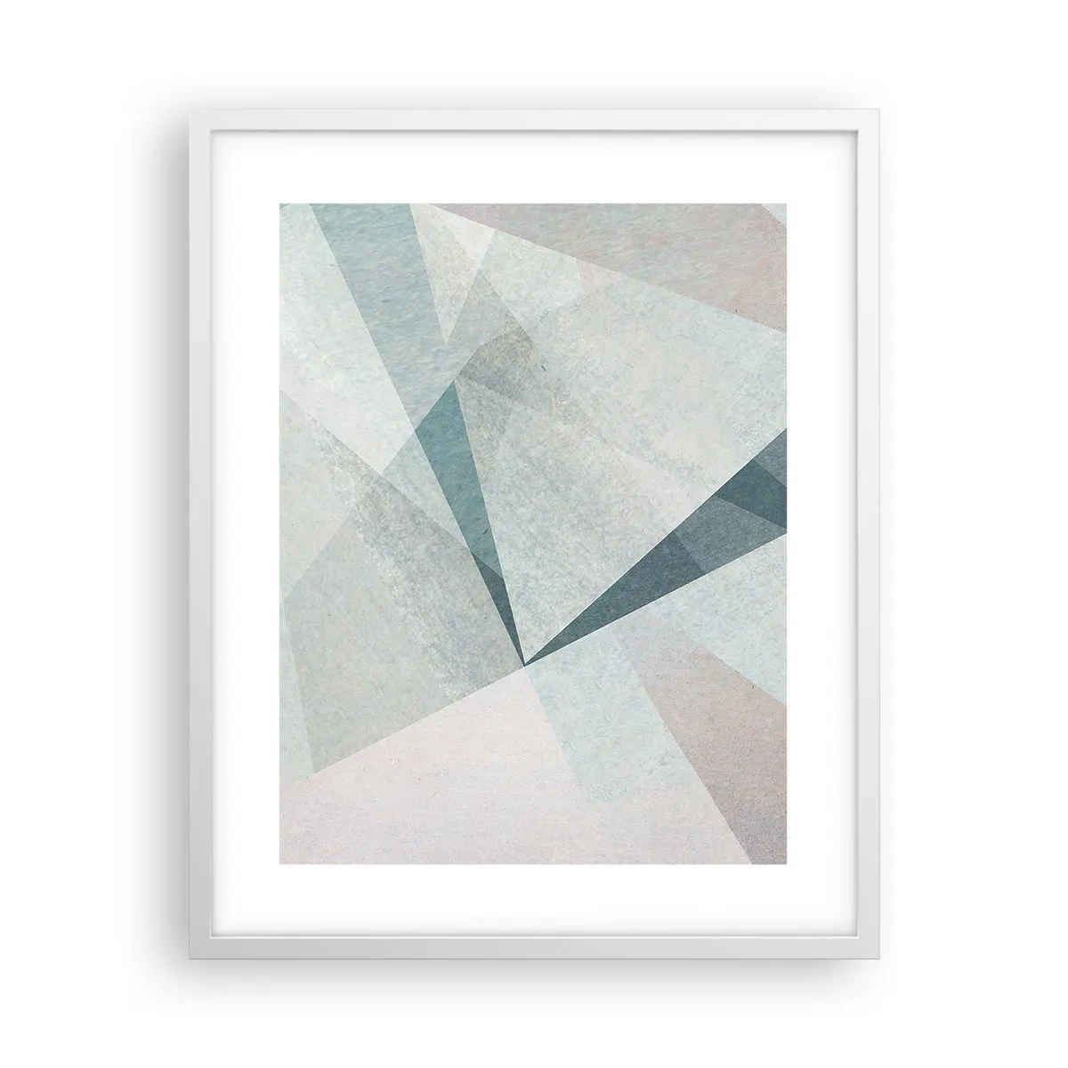 Plakát v bílém rámu - V klidu, ale dynamicky - 40x50 cm