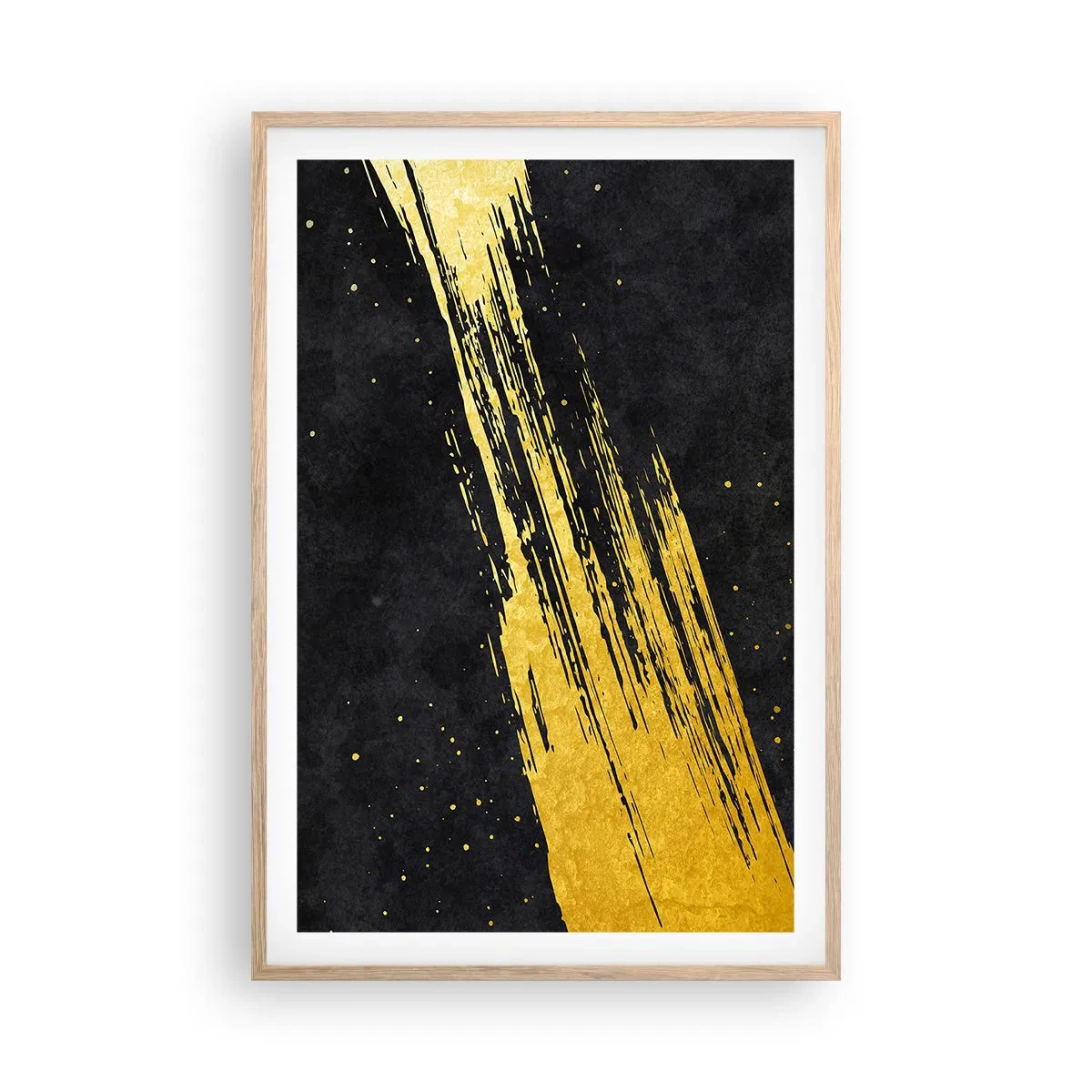 Plakát v rámu světlý dub - Skok do hyperprostoru - 61x91 cm