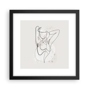 Plakát v černém rámu - Umění svádění - 30x30 cm