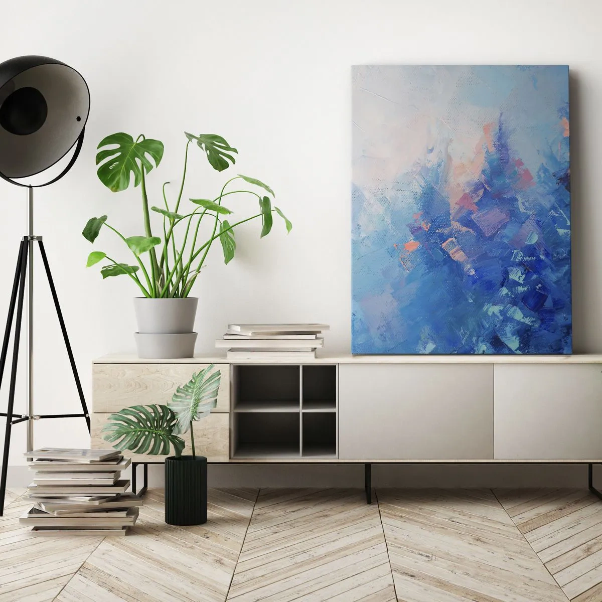 Obraz na plátně - Zimní abstrakce - 50x70 cm