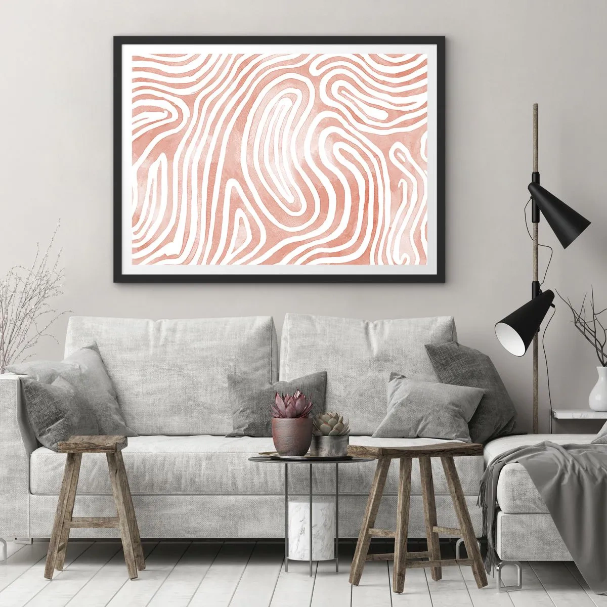 Plakát v černém rámu - V korálovém labyrintu - 70x50 cm