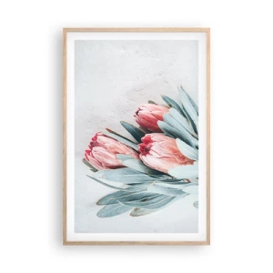 Plakát v rámu světlý dub - Zahanbené svou vlastní krásou - 61x91 cm