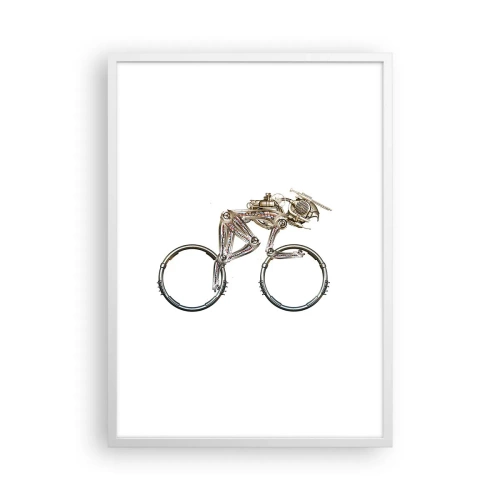 Plakát v bílém rámu - Úžasný stroj - 50x70 cm