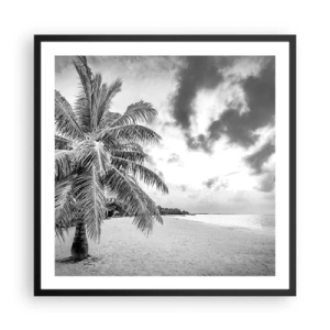 Plakát v černém rámu - Když toužíš po samotě…. - 60x60 cm