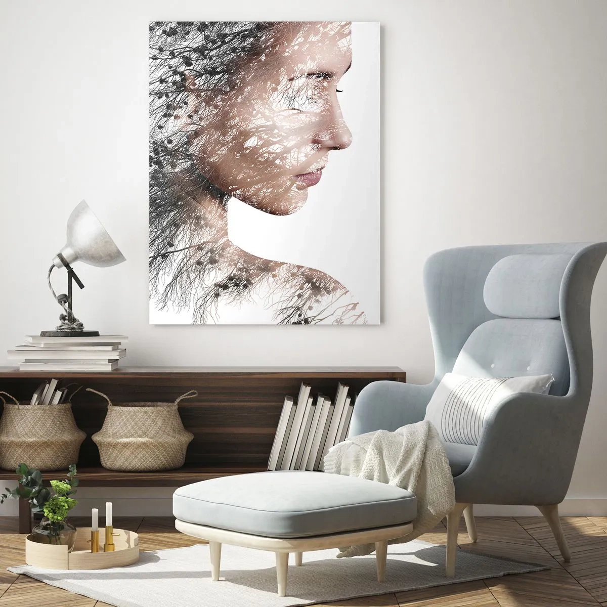 Obraz na skle - Duch lesa - 50x70 cm