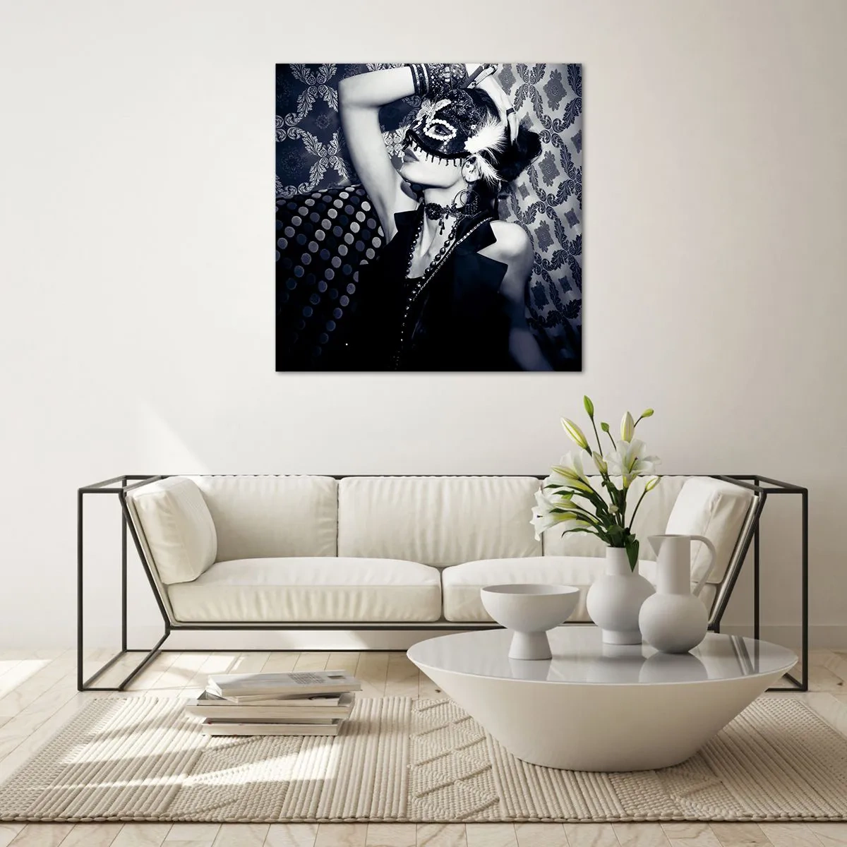 Obraz na skle - Dekorace, ozdoby, vzory… - 40x40 cm