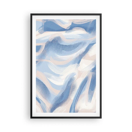 Plakát v černém rámu - Modré kolísání - 61x91 cm
