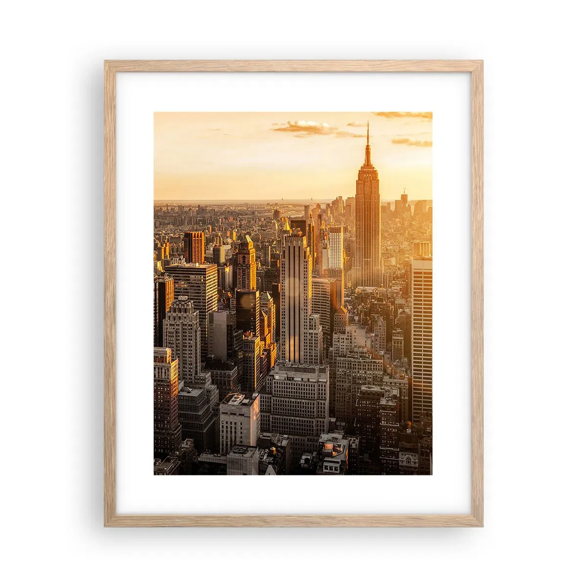 Plakát v rámu světlý dub - Růst na slunci - 40x50 cm