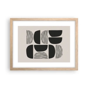 Plakát v rámu světlý dub - Polovičaté soustavy - 40x30 cm