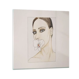 Obraz na skle - Symbol elegance a krásy - 30x30 cm